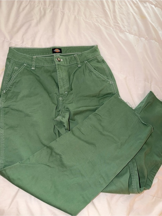 Dickies Pants - Dickies Olive Green Straight-Leg Chinos